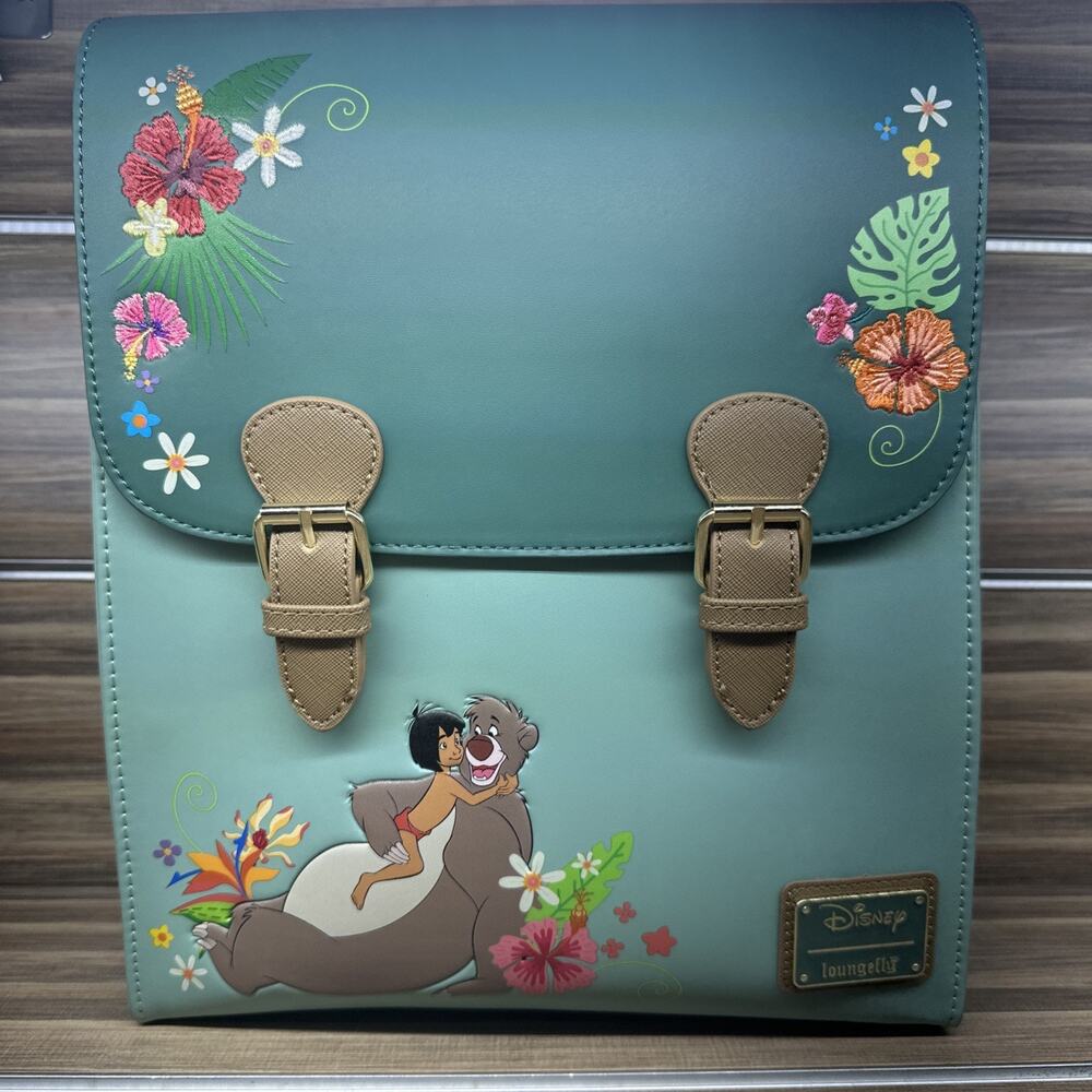 Disney Loungefly The Jungle Book Satchel Backpack Exclusive NEW Baloo Mowgli HTF